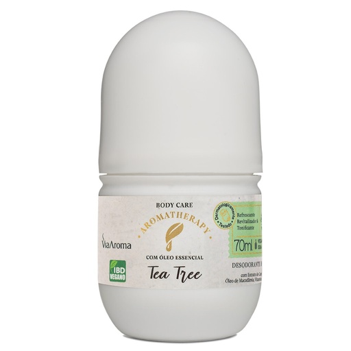 [6630] Desodorante Aromatherapy Tea Tree (Melaleuca) 70ml Via Aroma