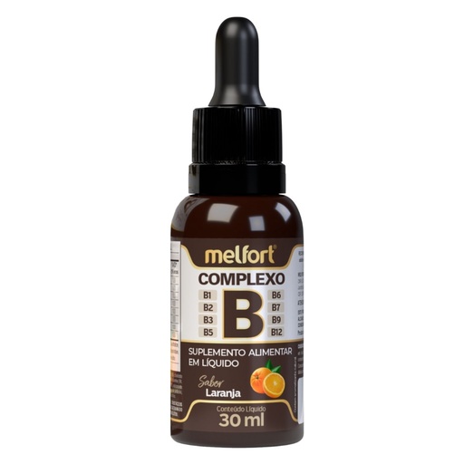 [6768] Complexo B em gotas Sabor Laranja 30ml Melfort