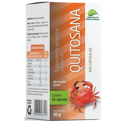 [7003] Quitosana 500mg 50 cápsulas Medinal