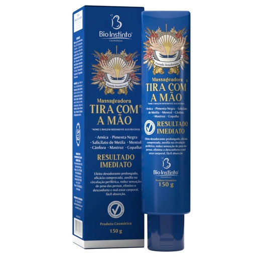[700896] Pomada Massageadora Tira com a Mão 150g Bio Instinto