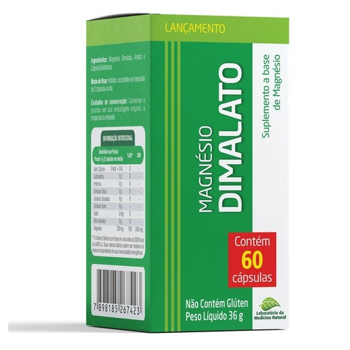 [7423] Magnesio Dimalato 500mg 60 cápsulas Medinal