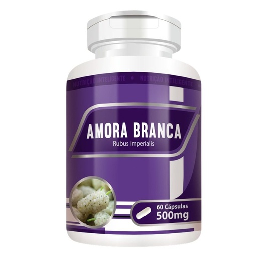 [7608] Amora Branca 500mg 60 cápsulas RN Suplementos