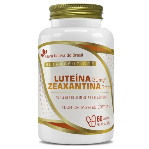 [8213] Luteina com Zeaxantina 500mg 60 cápsulas Flora Nativa