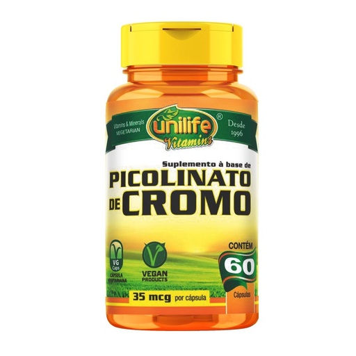 [885] Picolinato de Cromo 500mg 60 cápsulas Unilife