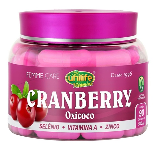 [8973] Cranberry Femme 500mg 90 cápsulas Unilife
