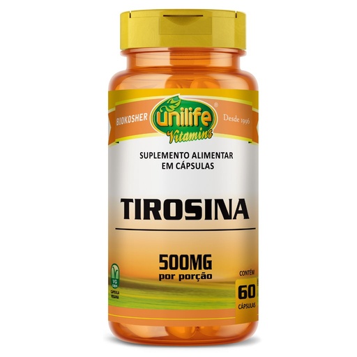 [9055] Tirosina 470mg 60 cápsulas Unilife