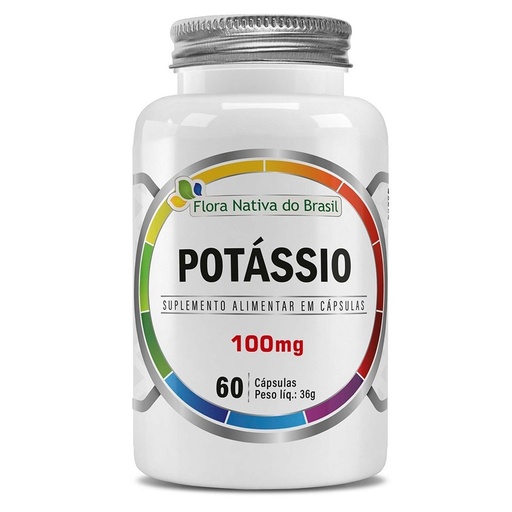 [9114] Potassio (100mg) 600mg 60 cápsulas Flora Nativa