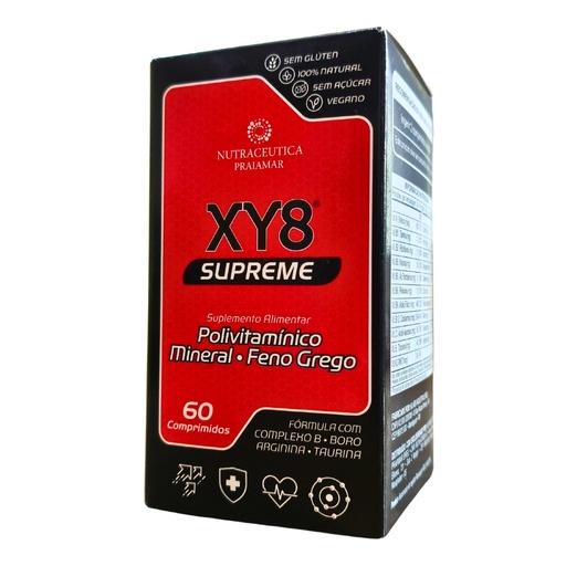 [9865] XY8 Supreme - Feno Grego, Boro e Associações 1300mg 60 comprimidos Praiamar
