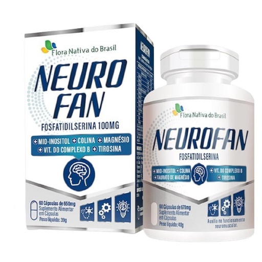 [9920] Neurofan - Fosfatidilserina e associações - 670mg 60 cápsulas Flora Nativa
